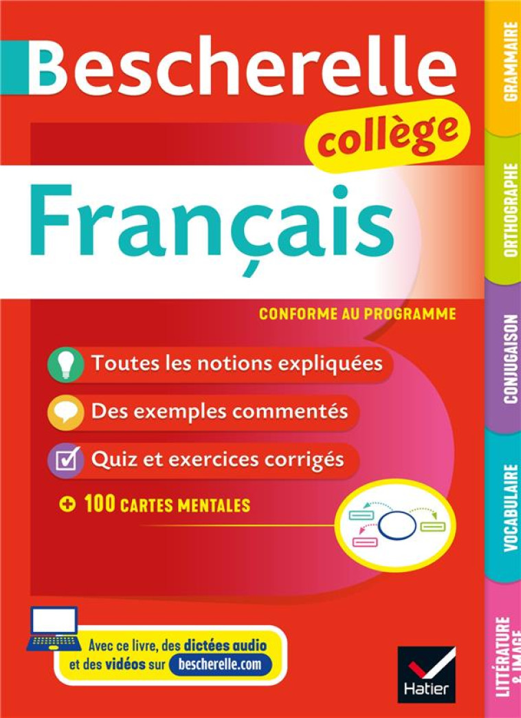 BESCHERELLE COLLEGE - FRANCAIS (6E, 5E, 4E, 3E) - GRAMMAIRE, ORTHOGRAPHE, CONJUGAISON, VOCABULAIRE, - BORTOLUSSI/GROUFFAL - HATIER SCOLAIRE