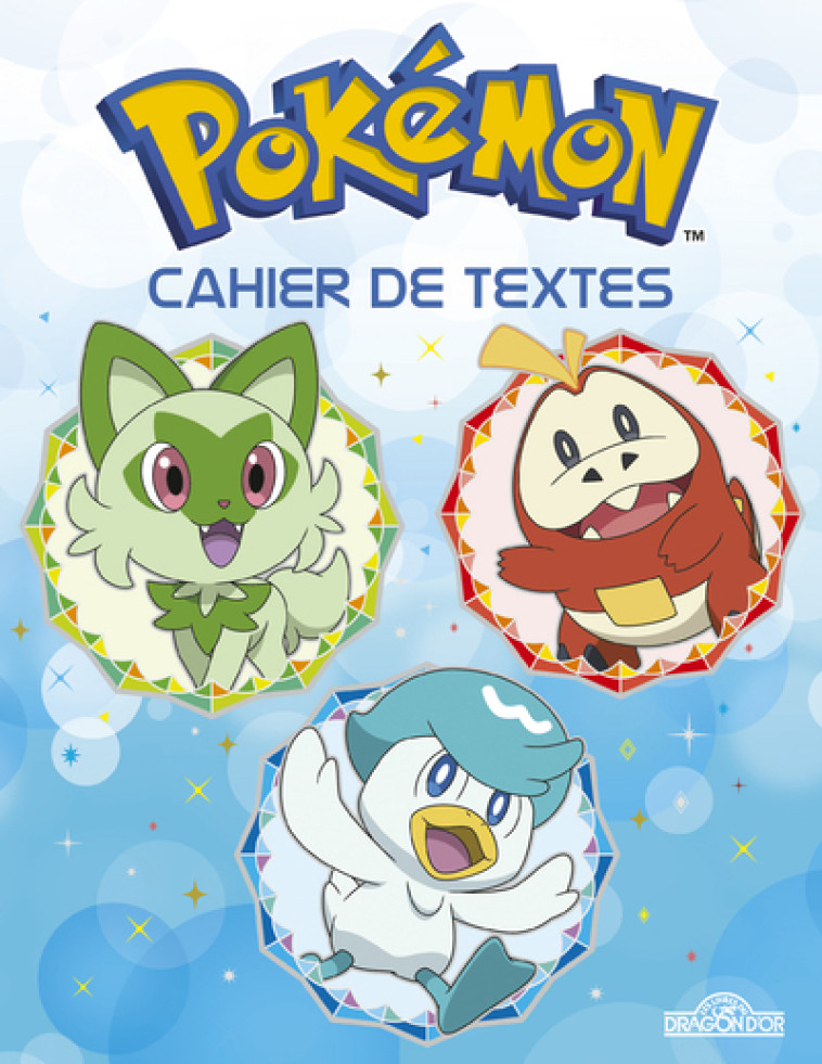 POKEMON AGENDA DE TEXTES -  The Pokémon Company - DRAGON D OR