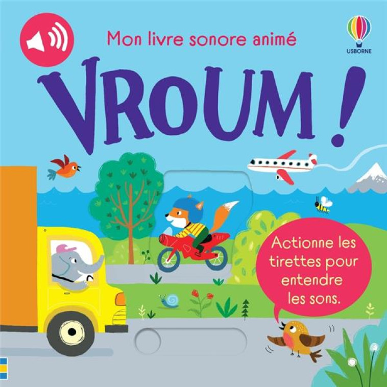 VROUM ! - MON LIVRE SONORE ANIME - TAPLIN/BUSBY/DURBER - NC