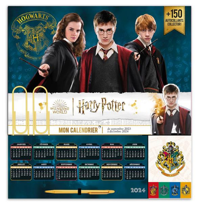 MON CALENDRIER ORGANISEUR HARRY POTTER 2023-2024 - XXX - NC