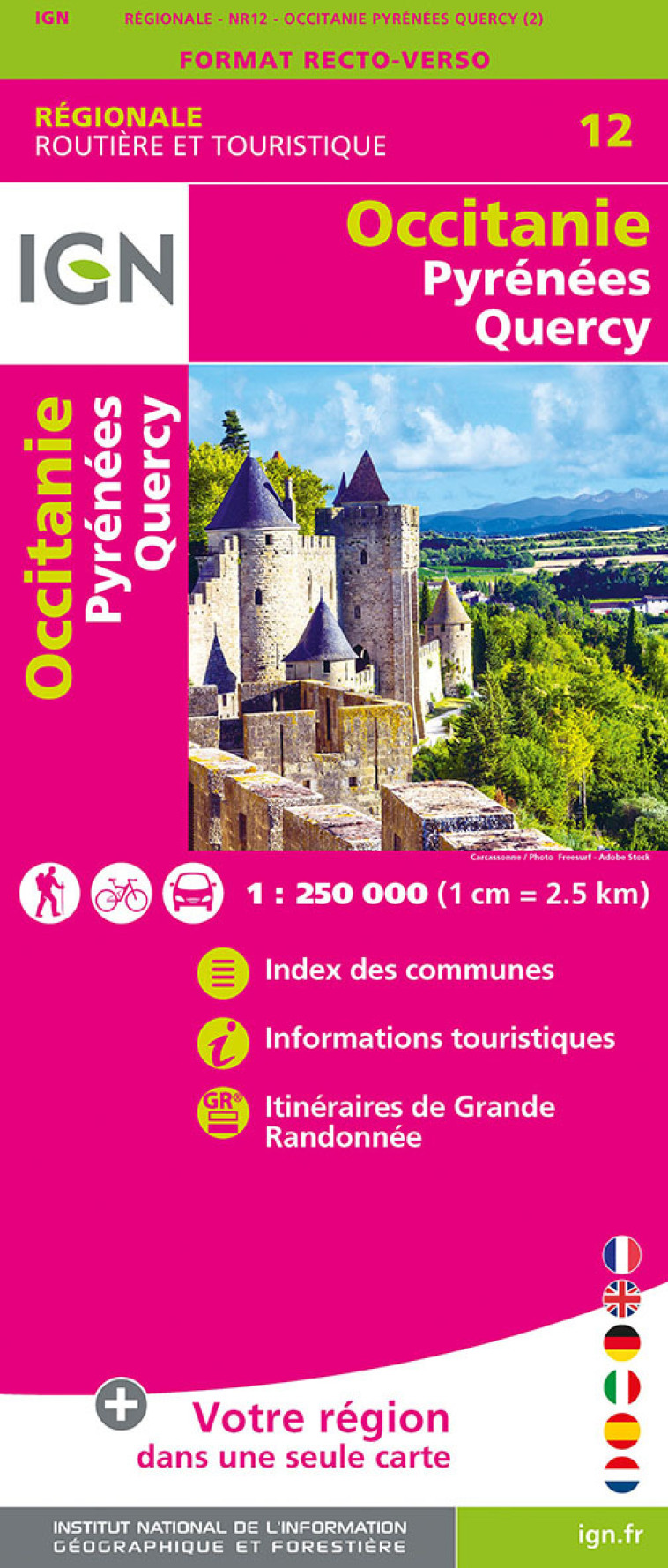 NR12 OCCITANIE (PYRENEES-QUERCY)  1/250 000 - XXX - IGN