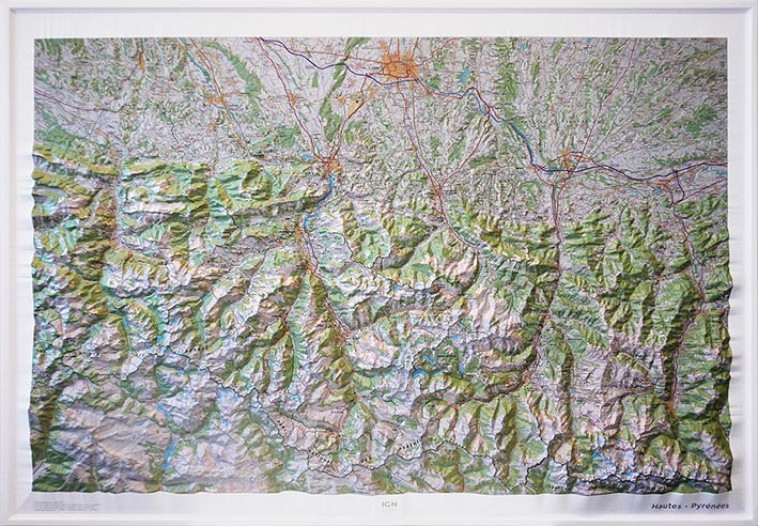 60175 Relief Hautes-Pyrenees  1/100.000 - XXX - IGN