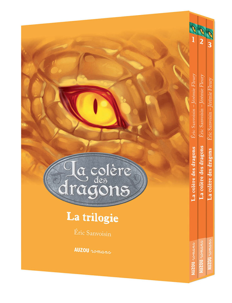 COFFRET TRILOGIE LA COLERE DES DRAGONS - Éric Sanvoisin - AUZOU