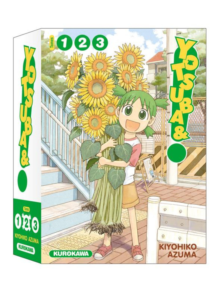 COFFRET YOTSUBA! - TOMES 1-2-3 - AZUMA KIYOHIKO - KUROKAWA