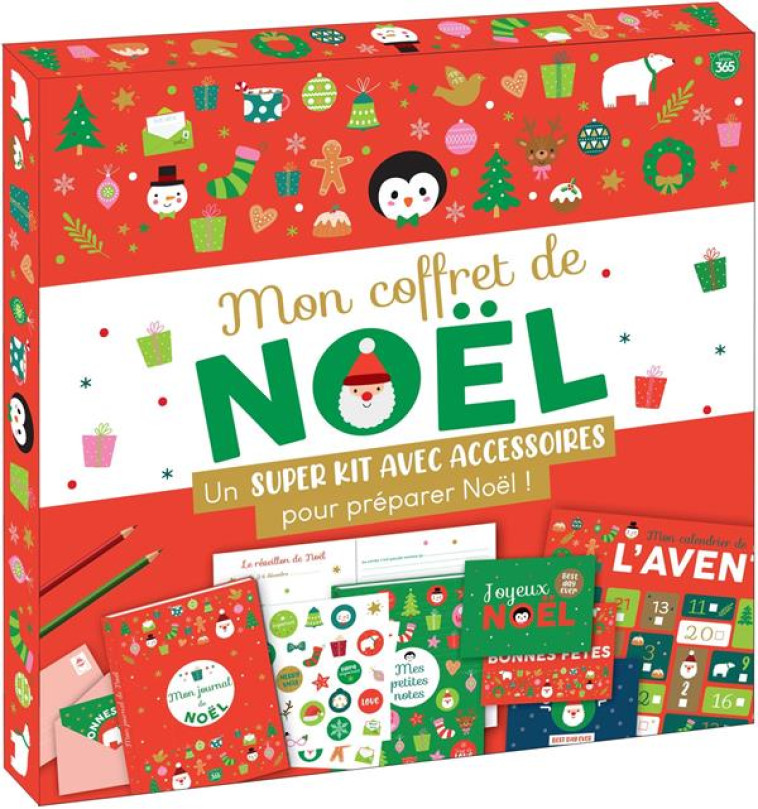 MON COFFRET DE NOEL - KIT AVEC ACCESSOIRES POUR PREPARER LES FETES DE NOEL - XXX - NC