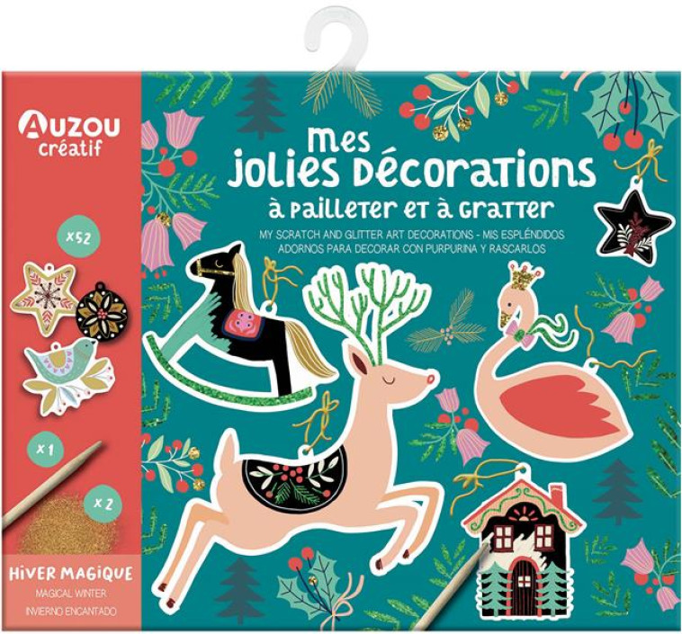 MA POCHETTE D-ARTISTE - MES JOLIES DECORATIONS A PAILLETER ET A GRATTER - HIVER MAGIQUE - BROOKS FEENA - NC