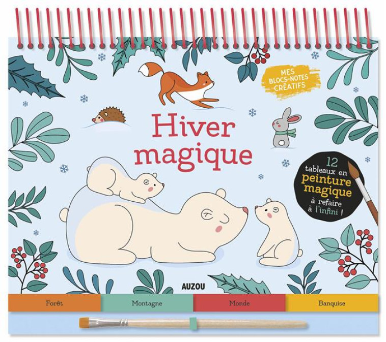 MES BLOCS-NOTES CREATIFS - HIVER MAGIQUE - BLANC MARION - PHILIPPE AUZOU