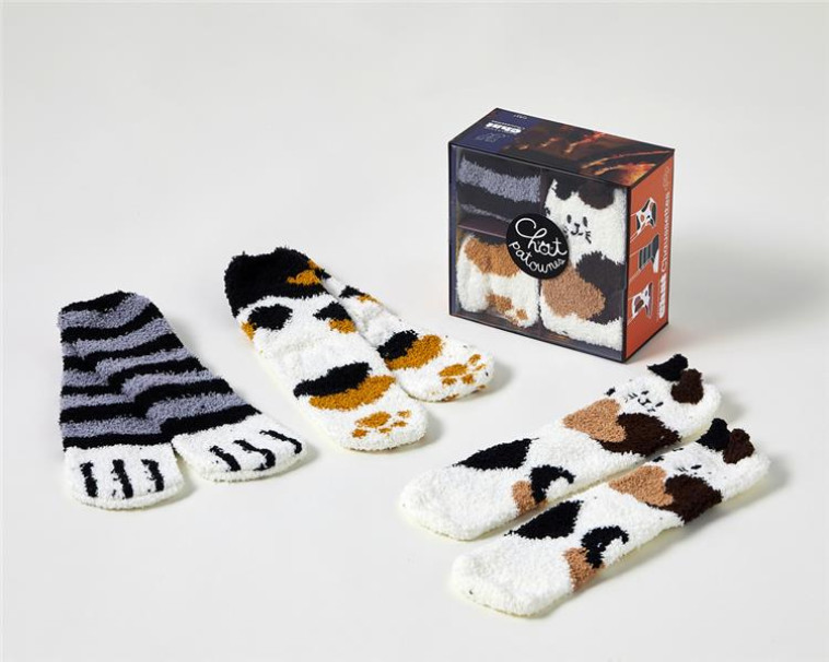 COFFRET LES GOUTERS DE LA FAMILLE CHAT CHAUSSETTES, 2E ED - COLLECTIF - NC