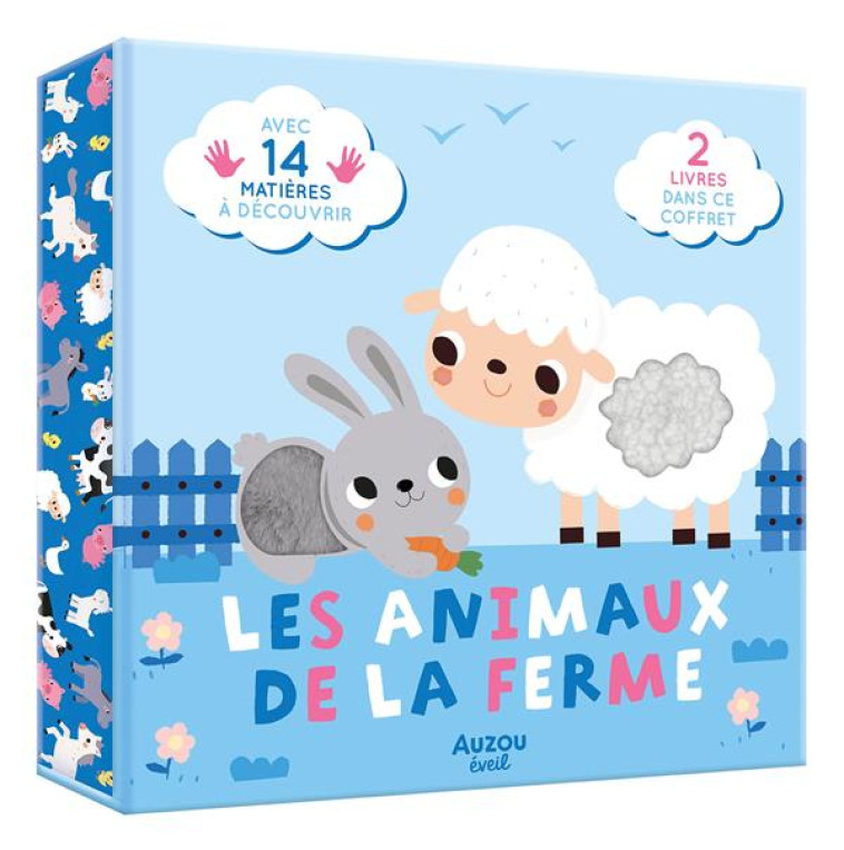 LES P-TITS TOUT DOUX - COFFRET A TOUCHER - LES ANIMAUX DE LA FERME - VAN DE LEIJGRAAF D. - PHILIPPE AUZOU