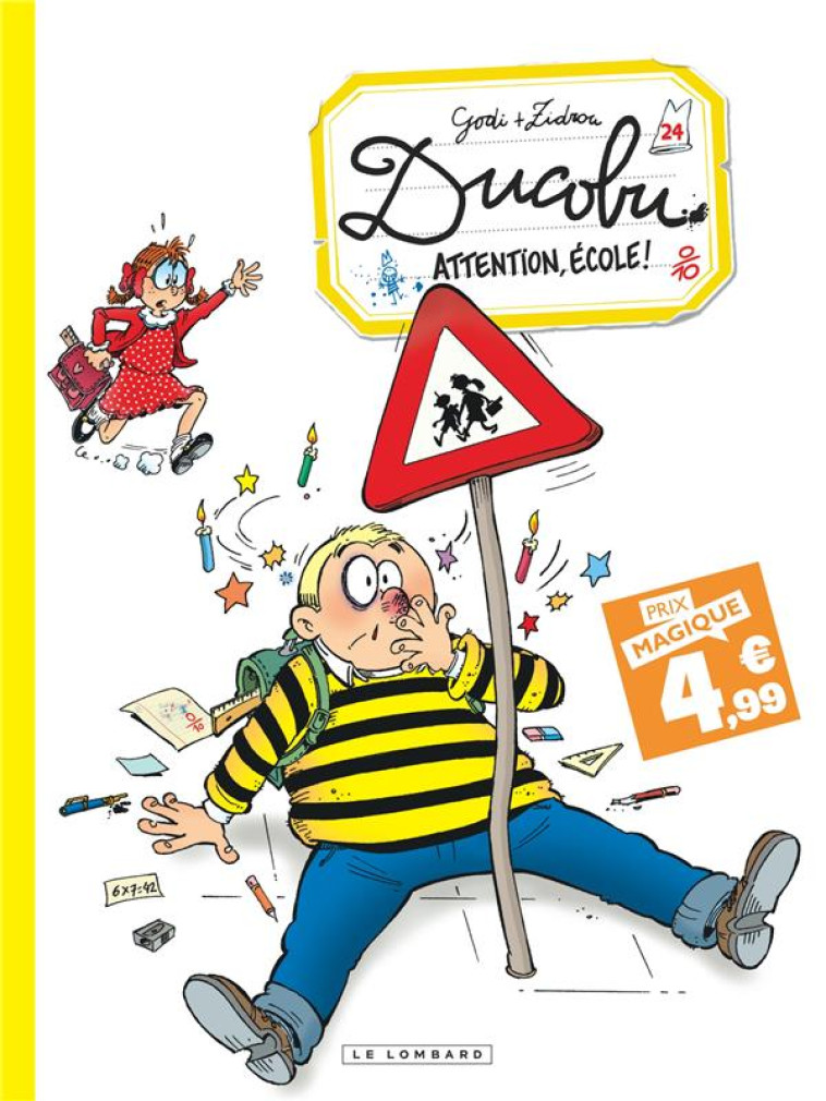 DUCOBU  - TOME 24 - ATTENTION, ECOLE! / EDITION SPECIALE (INDISPENSABLES 2024) - GODI/ZIDROU - LOMBARD