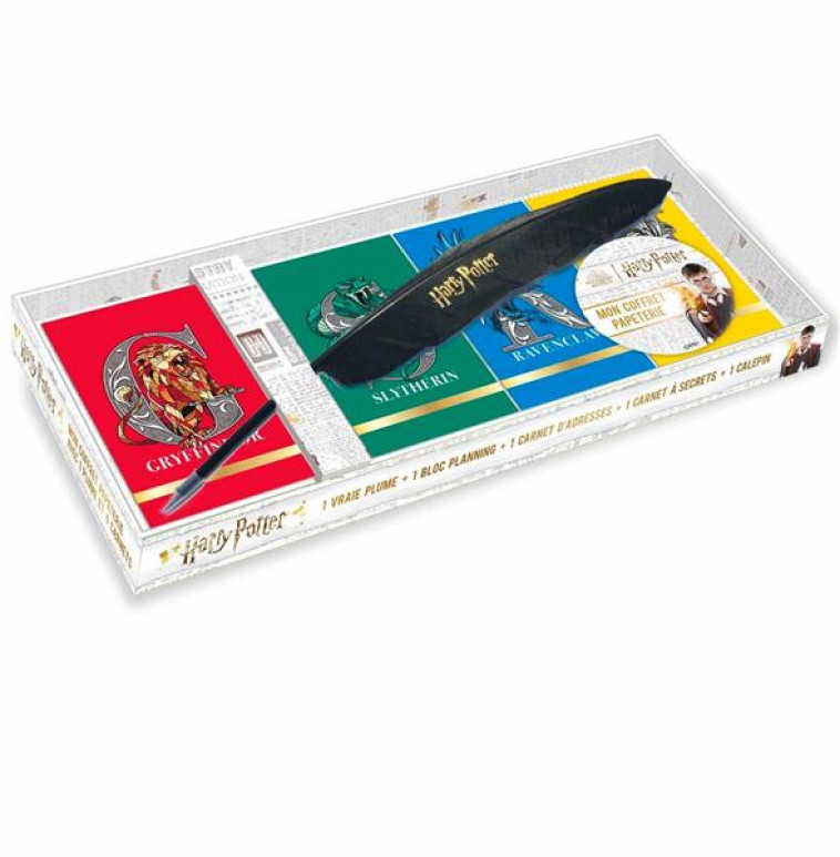 HARRY POTTER - COFFRET PAPETERIE AVEC PLUME ET CARNETS - EDITION ENRICHIE - XXX - NC