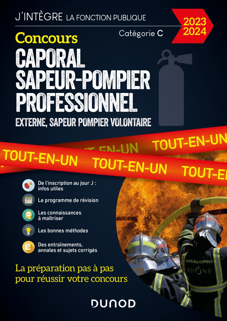 CONCOURS CAPORAL SAPEUR-POMPIER PROFESSIONNEL 2023/2024 - TOUT-EN-UN - Nathalie Nadaraj - DUNOD