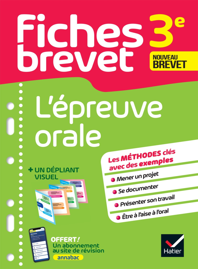 Fiches brevet L'épreuve orale 3e Brevet 2025 - Gaillard Cécile, Pequignot-Grandjean Laure, Perrot Gaëlle, Provost Isabelle, Ricard Hélène, VERRIER Matthieu - HATIER