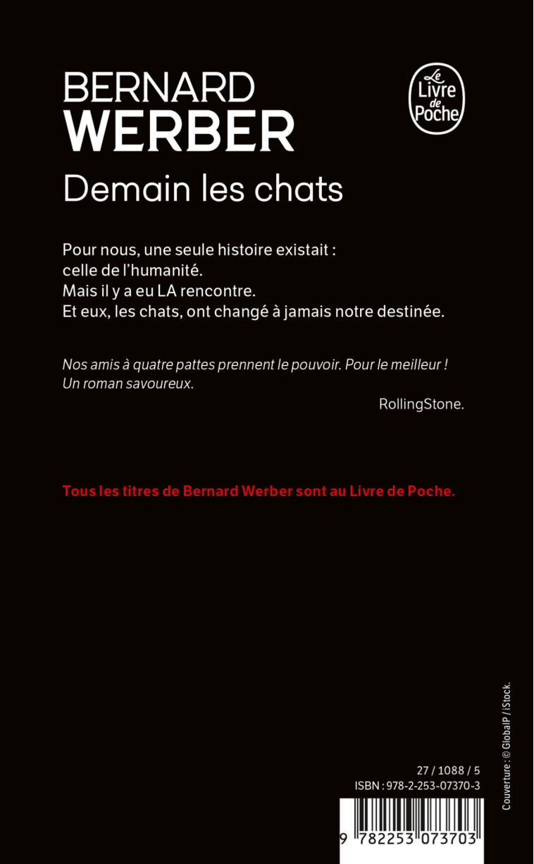 DEMAIN LES CHATS - Bernard Werber - LGF