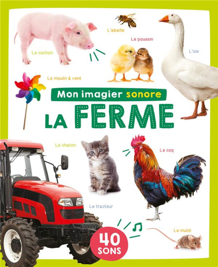 MON IMAGIER SONORE - MON IMAGIER SONORE - LA FERME - COLLECTIF - 1 2 3 SOLEIL