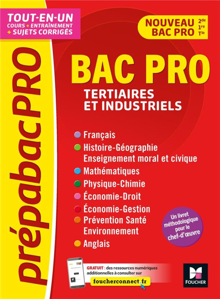 PREPABACPRO - BAC PRO TERTIAIRES ET INDUSTRIELS - MATIERES GENERALES - REVISION ET ENTRAINEMENT - HARDY/GOULVENT - FOUCHER