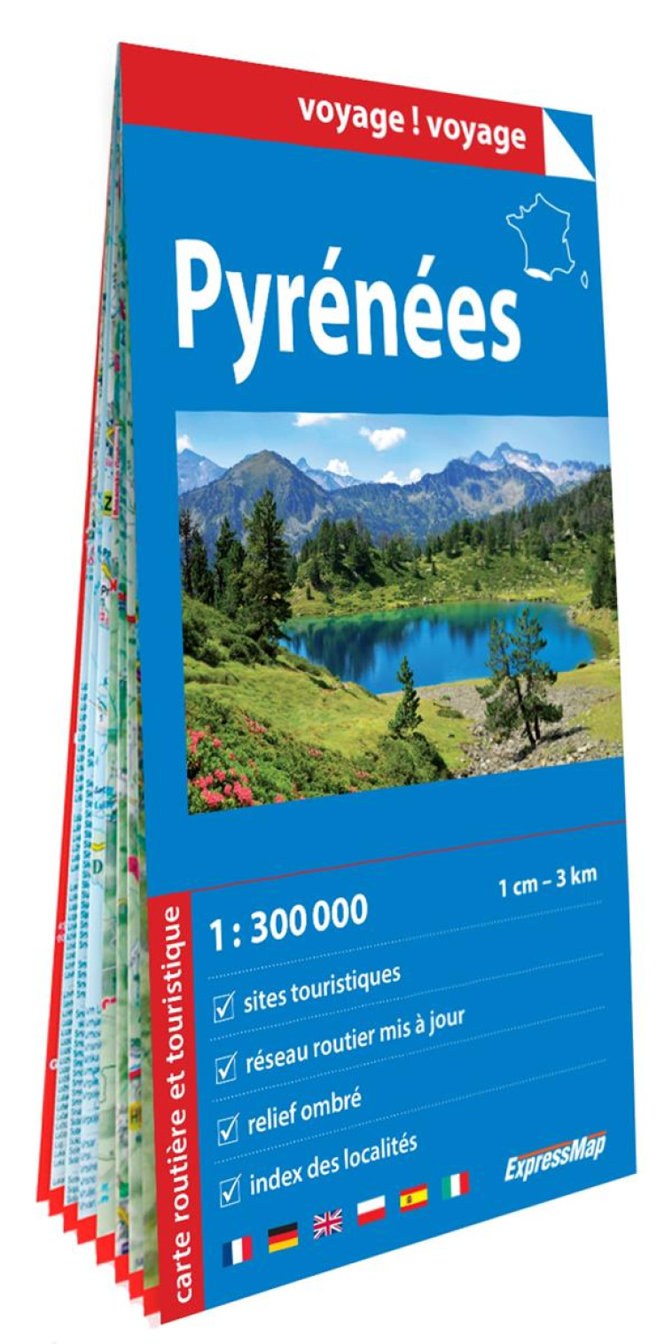 PYRENEES 1/300.000 (CARTE GRAND FORMAT EN PAPIER) - XXX - NC