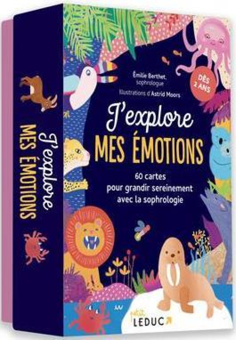 J-EXPLORE MES EMOTIONS - 60 CARTES POUR GRANDIR SEREINEMENT AVEC LA SOPHROLOGIE - BERTHET/MOORS - QUOTIDIEN MALIN