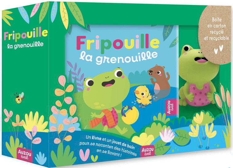 MON PREMIER LIVRE DE BAIN - FRIPOUILLE LA GRENOUILLE (VALISETTE CARTON) - Sigrid MARTINEZ PENA - AUZOU