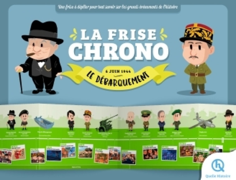 La frise chrono Le débarquement - Patricia Crété, Bruno Wennagel, Mathieu Ferret, Quelle Histoire Studio Quelle Histoire Studio - QUELLE HISTOIRE