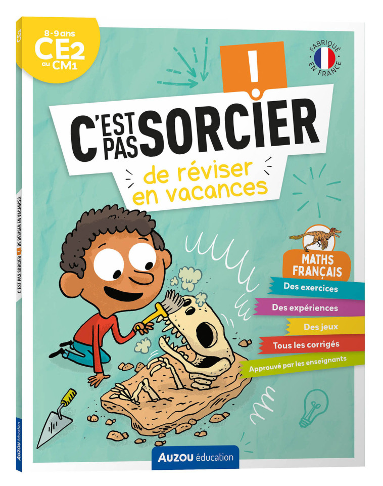 C'EST PAS SORCIER DE RÉVISER EN VACANCES - DU CE2 AU CM1 - CAHIER DE VACANCES 2024 - Sarah Barthère, Eva BEMER, Dorothée Jost - AUZOU