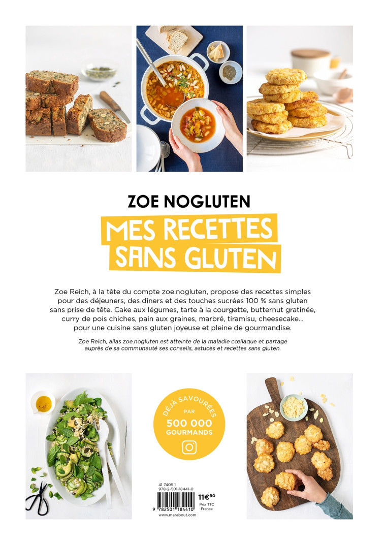 Zoé NoGluten - Mes recettes sans gluten - Tome 2 - Zoé NoGluten - MARABOUT