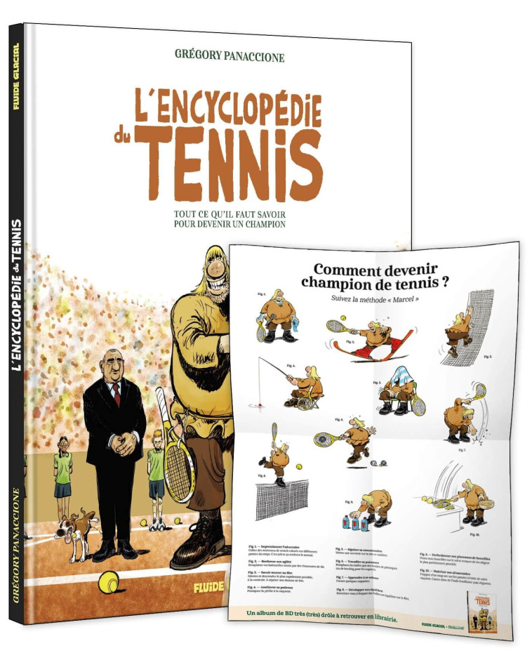 L'Encyclopédie du tennis + Poster - Grégory Panaccione - FLUIDE GLACIAL