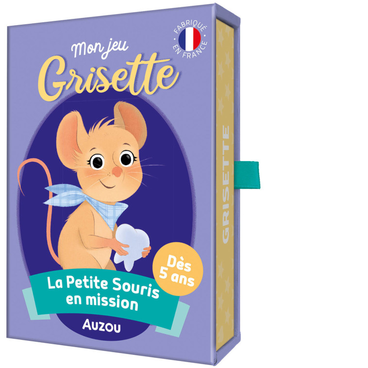 JEUX DE CARTES - MON JEU GRISETTE - LA PETITE SOURIS EN MISSION - Natacha Godeau, Sylvain Ménager, Axelle Vanhoof - AUZOU