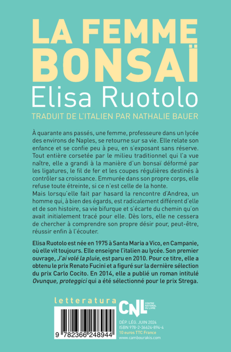 La Femme bonsaï - Elisa Ruotolo - CAMBOURAKIS