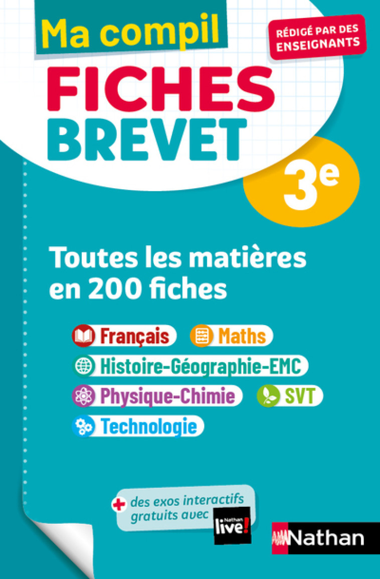 Compil Fiches Brevet Toutes les matières - Coppens Nicolas - NATHAN