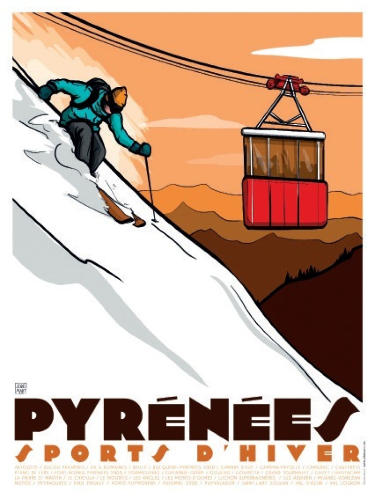 Affiche : Pyrénées sports d'hiver - XXX - CAIRN