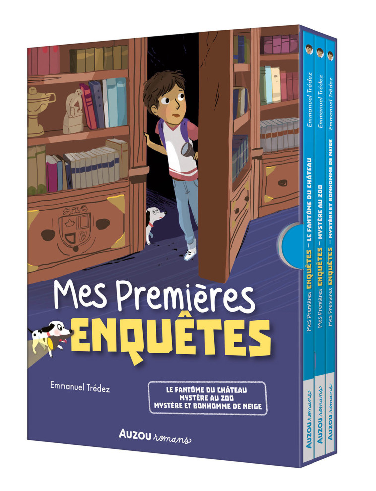 COFFRET BIBLIOTHÈQUE 1 - MES PREMIÈRES ENQUÊTES - TOMES 1 À 3 - Trédez Emmanuel Trédez Emmanuel, Maud Riemann,  tredez emmanuel - AUZOU