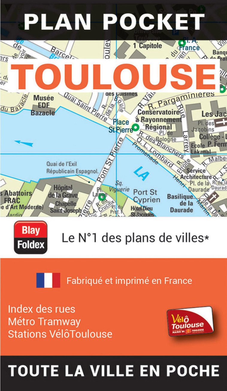 TOULOUSE PLAN POCKET 2024 -  BLAY-FOLDEX - BLAY