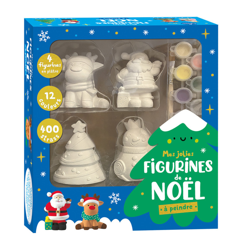 MES JOLIES FIGURINES DE NOËL A PEINDRE -  Atelier Cloro,  Collectif - 1 2 3 SOLEIL