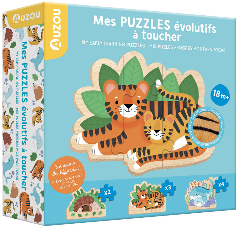 MES PUZZLES ÉVOLUTIFS À TOUCHER - Andy PASSCHIER - AUZOU