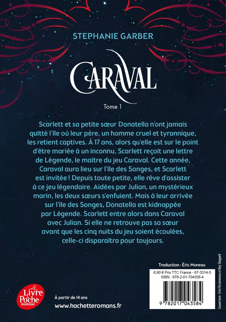 Caraval - Tome 1 - Stephanie Garber - POCHE JEUNESSE