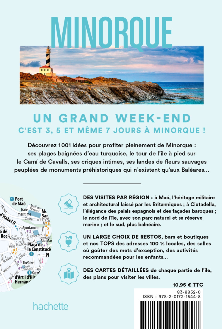 Minorque Guide Un Grand Week-end -   - HACHETTE TOURI