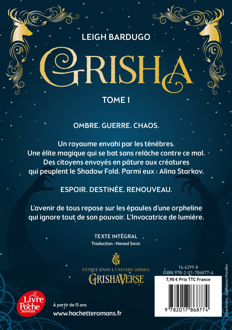 Grisha - Tome 1 - Leigh Bardugo - POCHE JEUNESSE