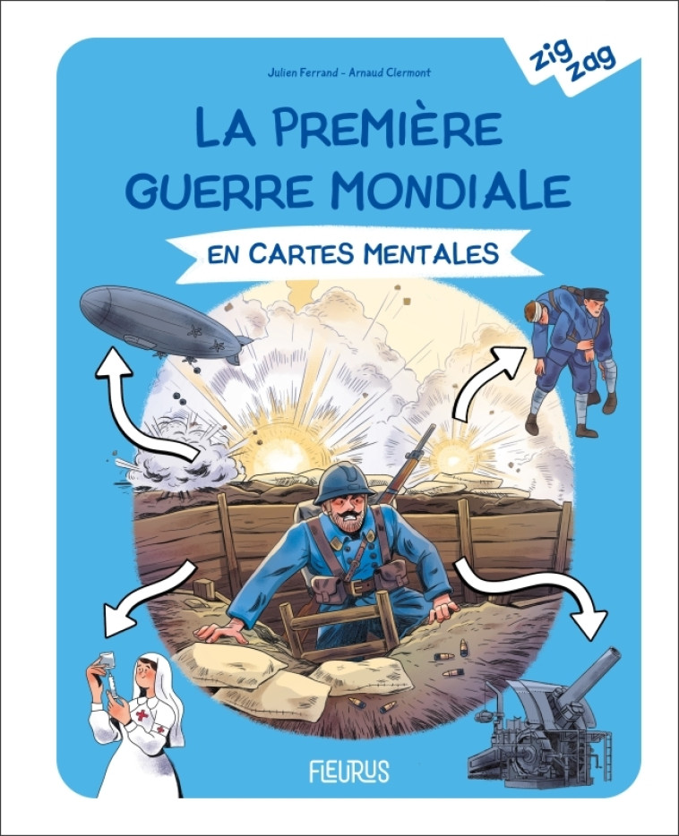 La Première Guerre mondiale en cartes mentales - Julien Ferrand - FLEURUS