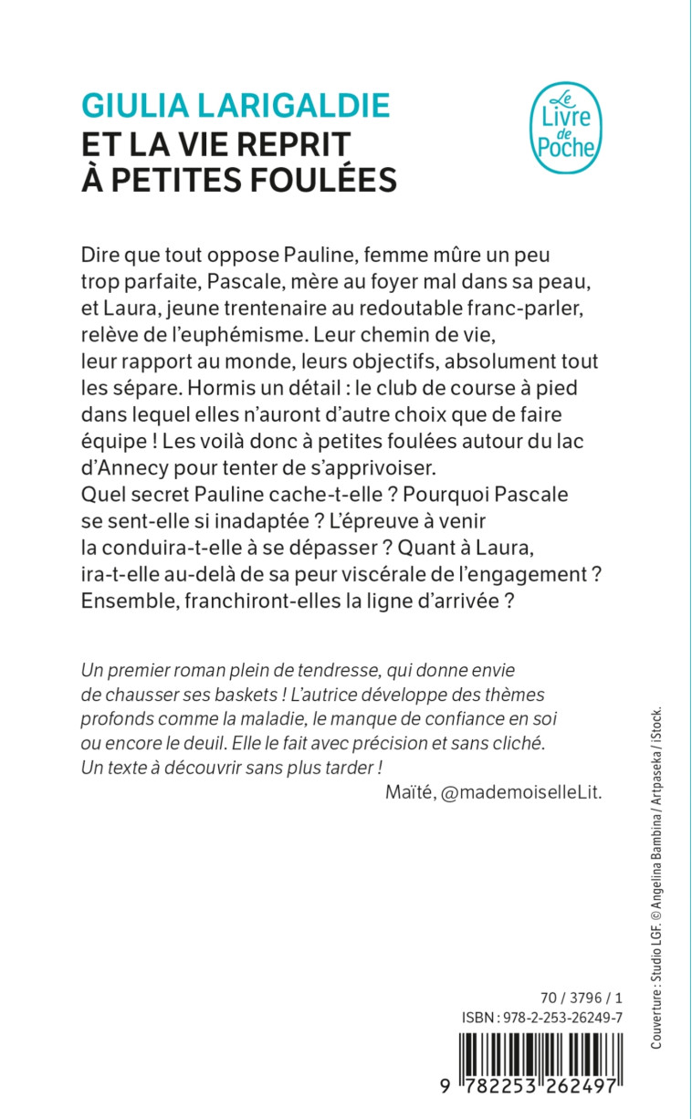 Et la vie reprit à petites foulées - Giulia Larigaldie - LGF