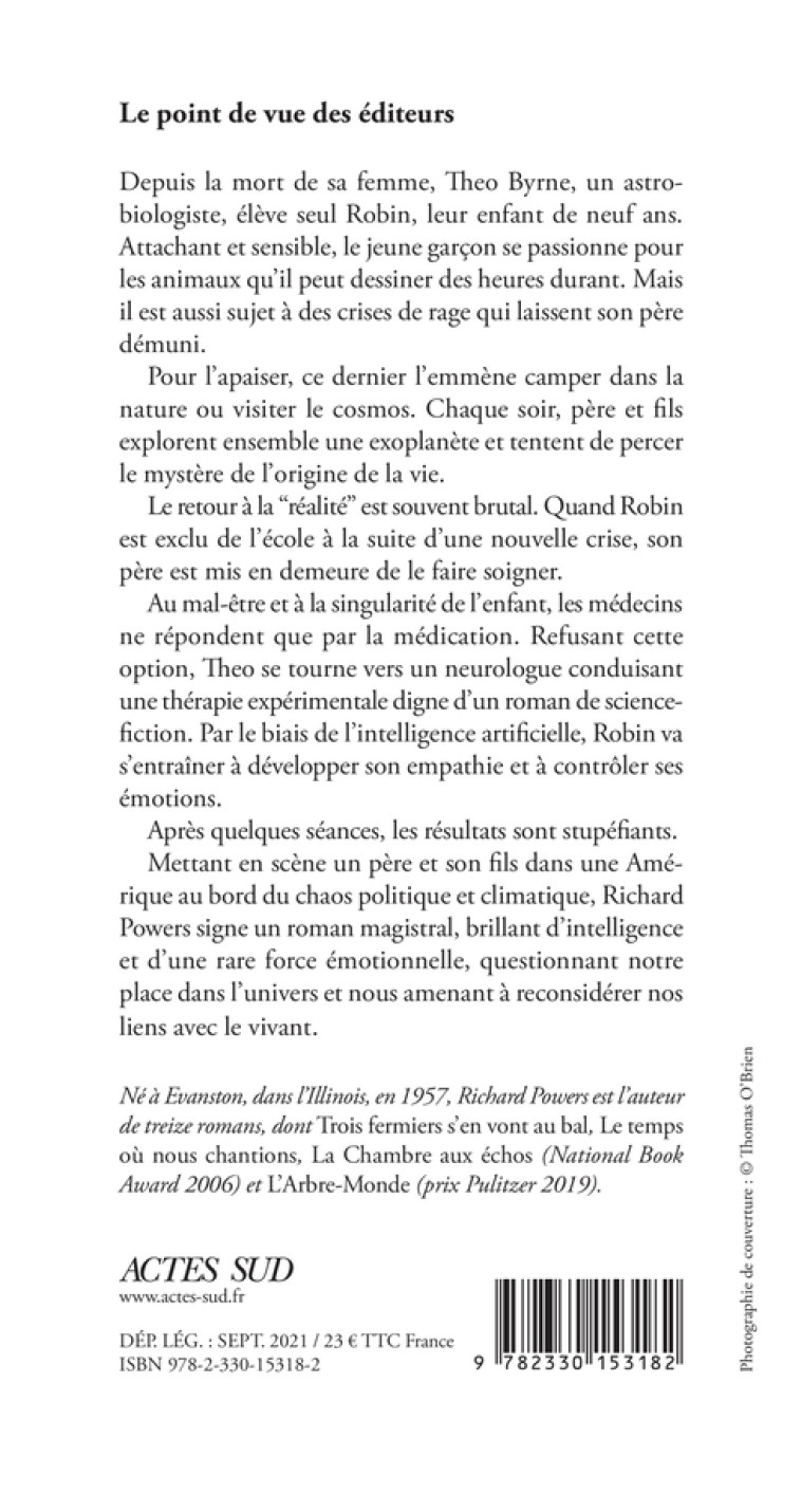 Sidérations - Richard Powers - ACTES SUD