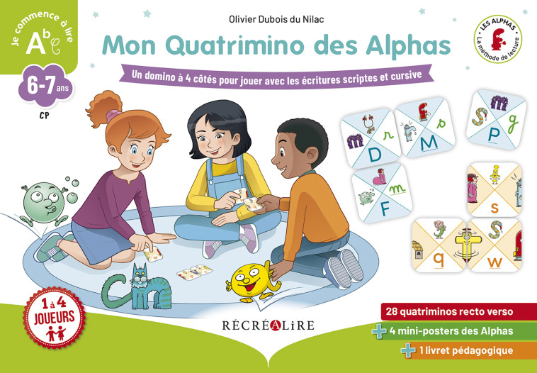 Mon Quatrimino des Alphas - nouvelle édition - Olivier Dubois du Nilac - RECREALIRE