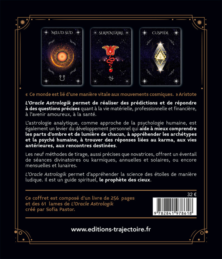 L'ORACLE ASTROLOGIK - COFFRET - Sofia Pastor - TRAJECTOIRE