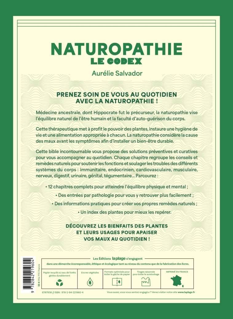 Les merveilles de la naturopathie - Estel Barrellon - LA PLAGE