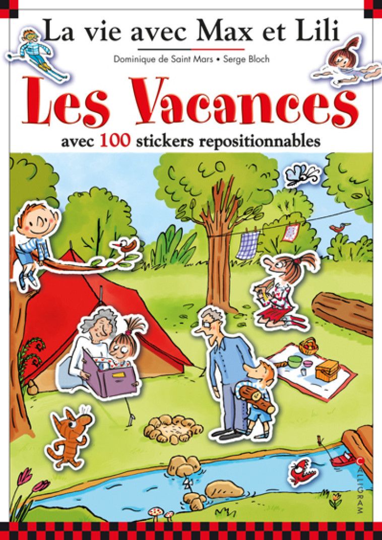 Livre stickers les vacances - Dominique De Saint Mars - CALLIGRAM