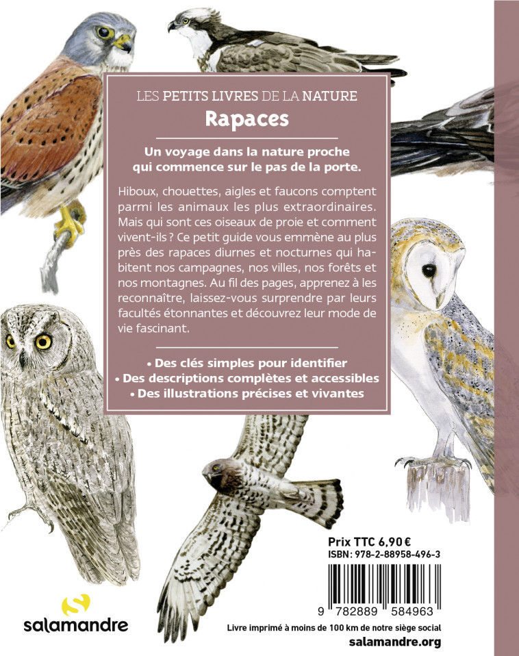 Les petits livres de la nature - Rapaces - David MELBECK - LA SALAMANDRE