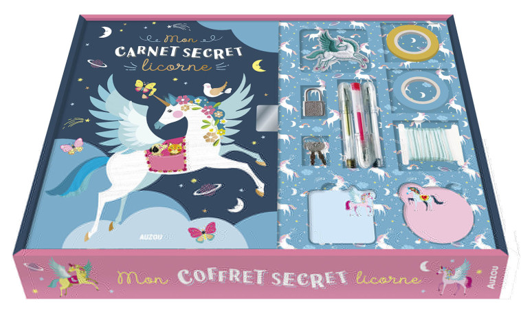 MA PAPETERIE CRÉATIVE - MON COFFRET SECRET LICORNE - Ellen GIGGENBACH - AUZOU