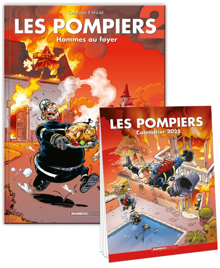 Les Pompiers - tome 02 + calendrier 2025 offert -  Stédo - BAMBOO