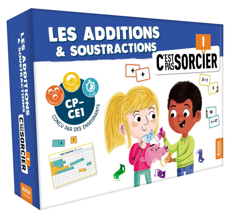 Les additions et les soustractions - C'est pas sorcier ! - Jeu - Maud LETELLIER - AUZOU