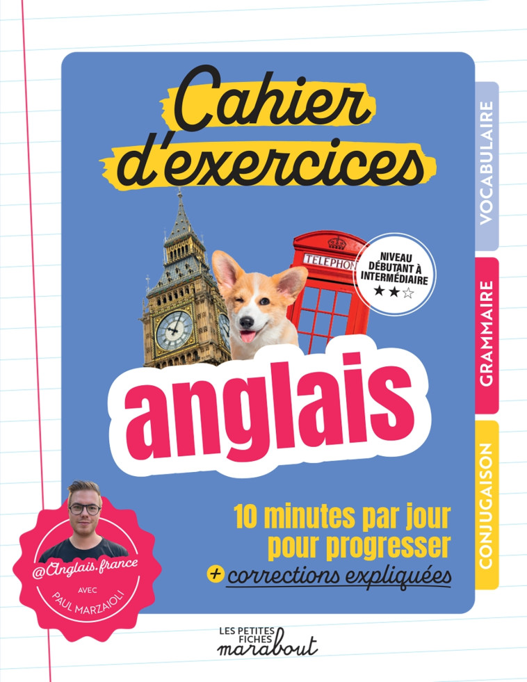 Cahier d'exercices - Anglais - Paul Marzaioli, Paul Marzaioli - MARABOUT